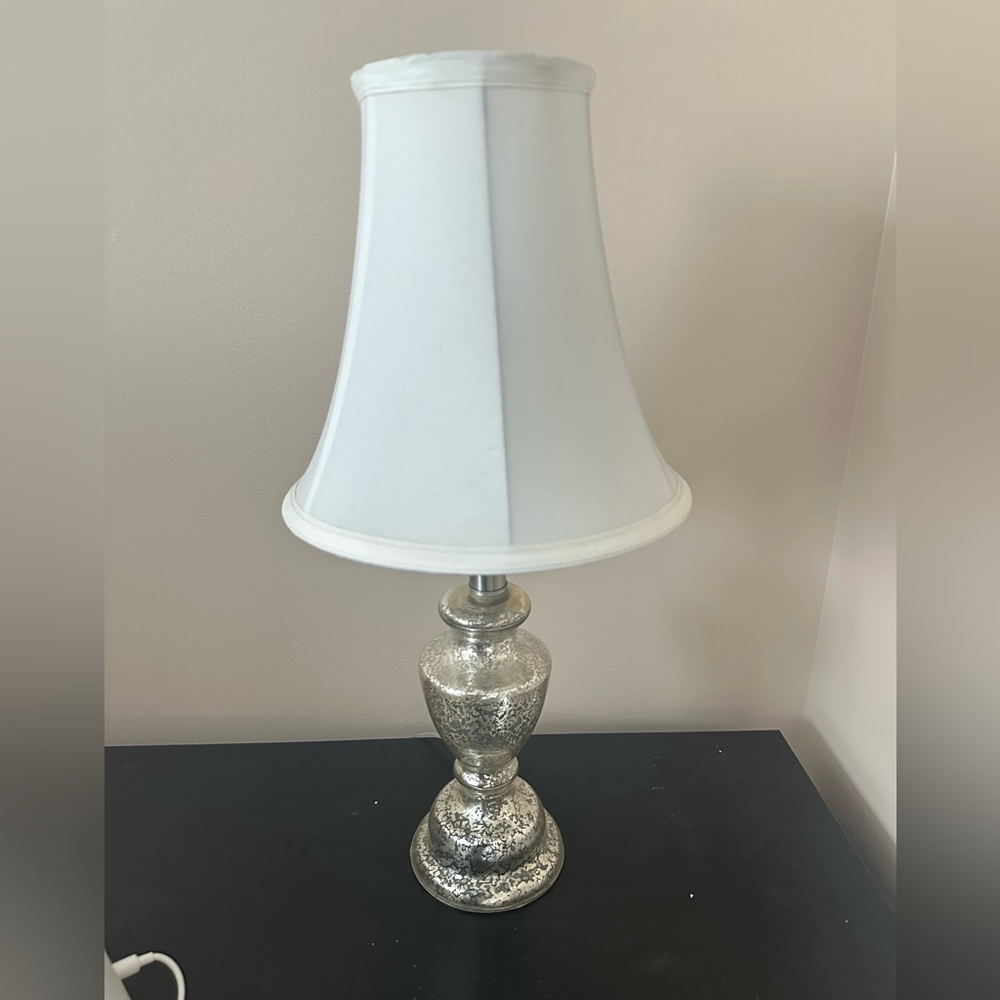 Silvered Glass table lamp